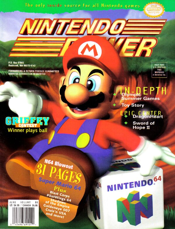 Nintendo Power Issue 085 (June 1996) cover